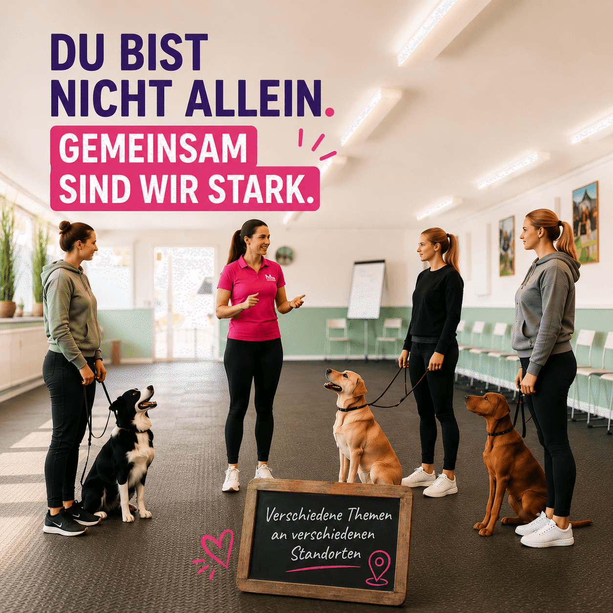 SHYVA Hundeschule du bist nicht allein