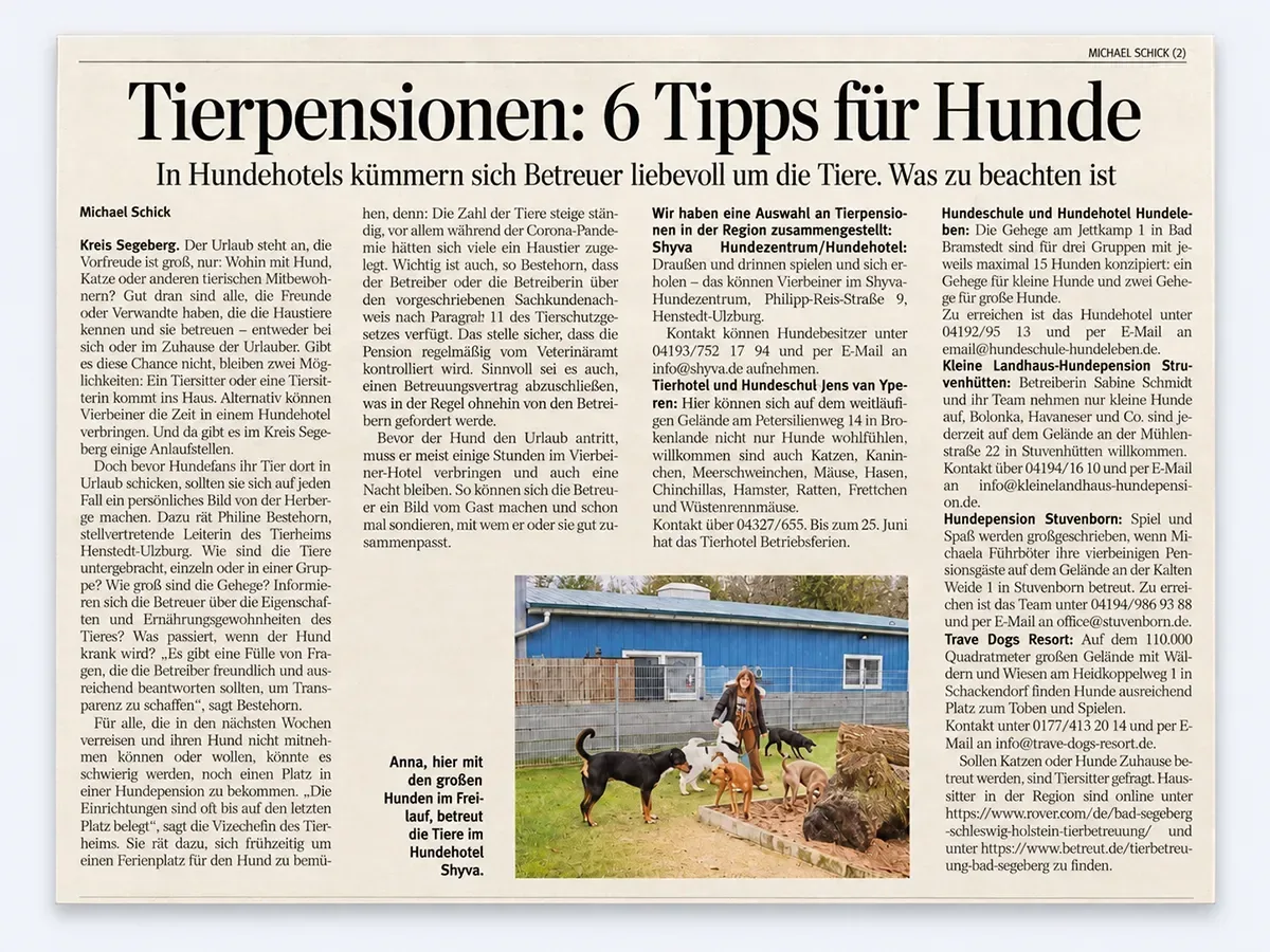 SHYVA | Presse - Hamburger Abendblatt Juni 2024
